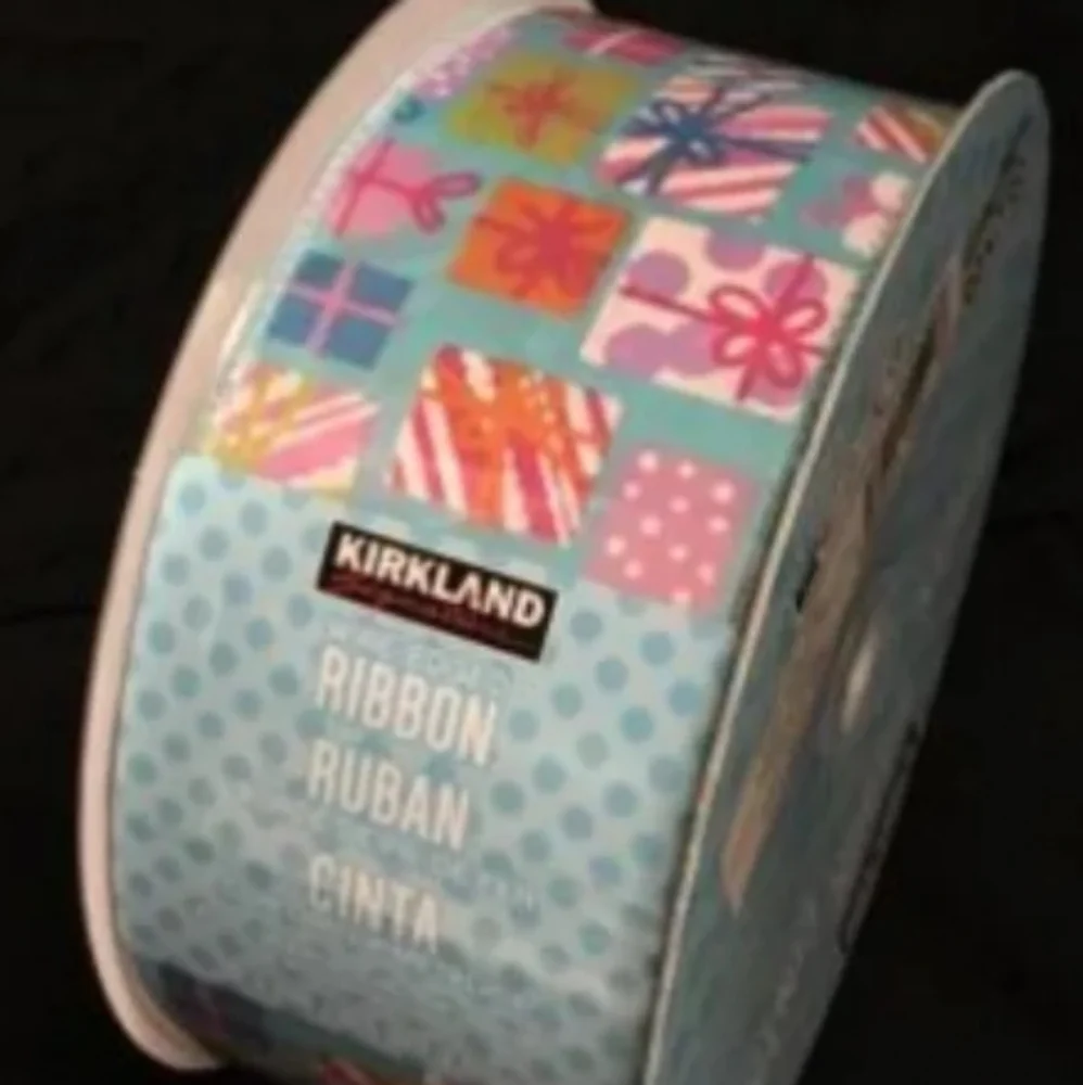 Kirkland Signature Glitter Gift Wrap Ribbon, Brand New 50 Yard Spool